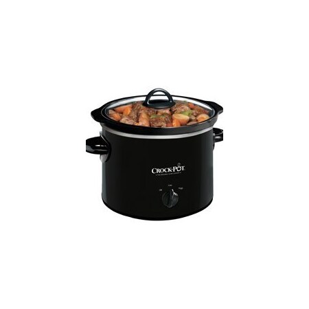 Crock Pot Crock-Pot SCR200-B Manual Slow Cooker, 2 qt Capacity, Stoneware, Black 2121314